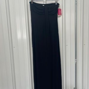 Hula Honey Maxi Black Dress Cover up new medium